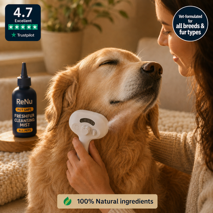ReNu FreshFur Shower Brush + Cleansing Mist
